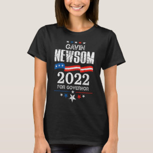 T-shirt Gavin Newsom California Gouverneur élection 2022 D