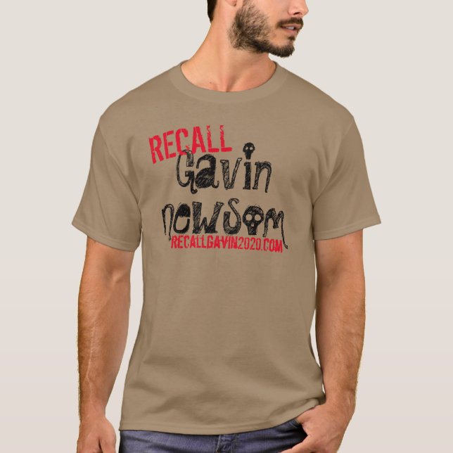 T-shirt Gavin Newsom est un poison pour la Californie (Devant)