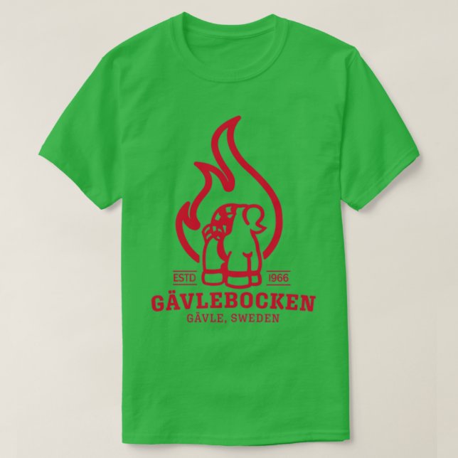 T-shirt Gavle Goat on Fire (suédois Gavlebocken) (Design devant)