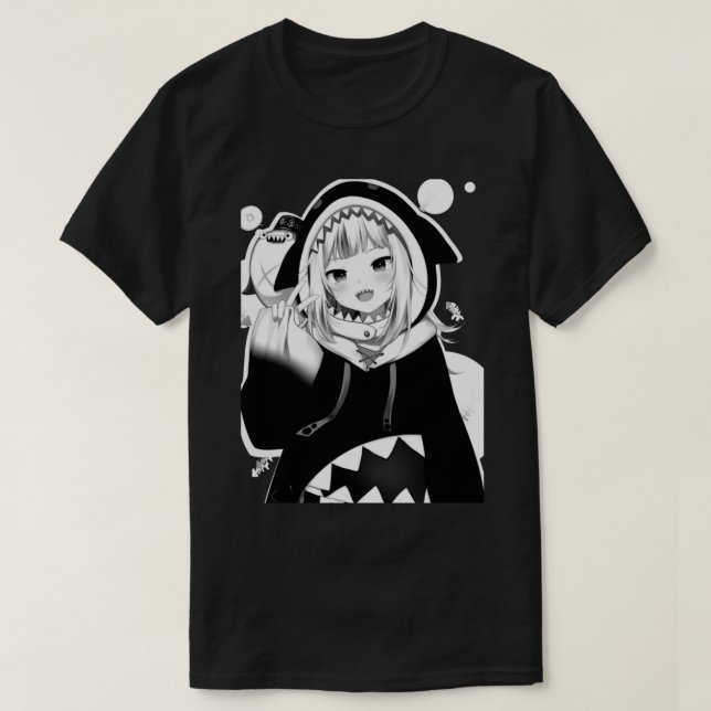 T-shirt Gawr Gura Manga (Hololive EN Vtuber) (Design devant)