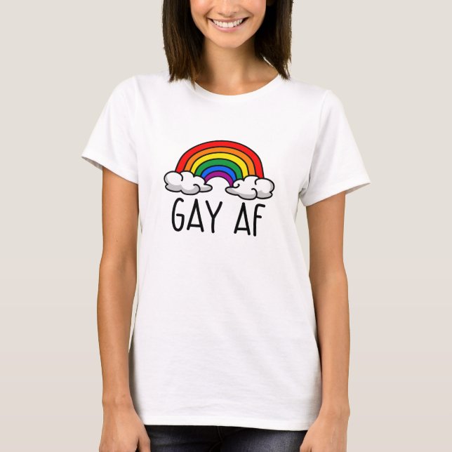 T-SHIRT GAY À FOND (Devant)
