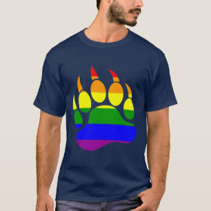 T-shirt Gay Bear Pride Arc-en-ciel drapeau Ours Paw