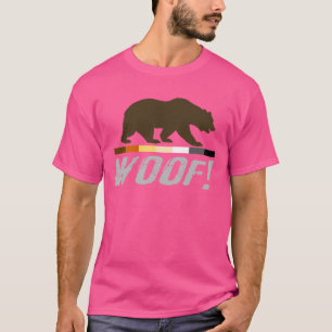 T-shirt Gay Bear Pride Drapeau en détresse WOOF!