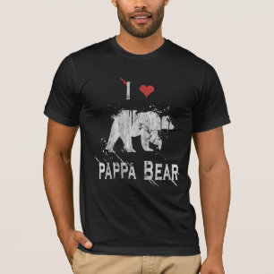 T-shirt Gay Bear Pride en détresse Love Pappa Bear