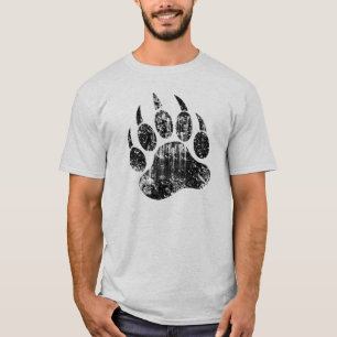 T-shirt Gay Bear Pride en détresse Oear Paw HOT! !