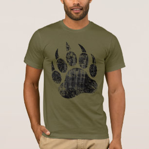 T-shirt Gay Bear Pride patte d'ours en détresse CHAUD !