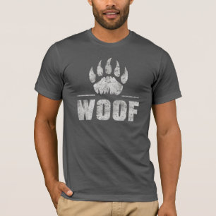 T-shirt Gay Bear Pride patte d'ours en détresse WOOF !