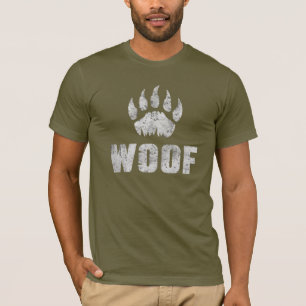 T-shirt Gay Bear Pride patte d'ours en détresse WOOF !