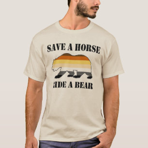T-shirt Gay Bears Sauver un Cheval Monter un Ours