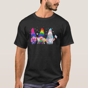 T-shirt Gay Bisexuel Mignonne Gnomes Lgbtq Fierté A