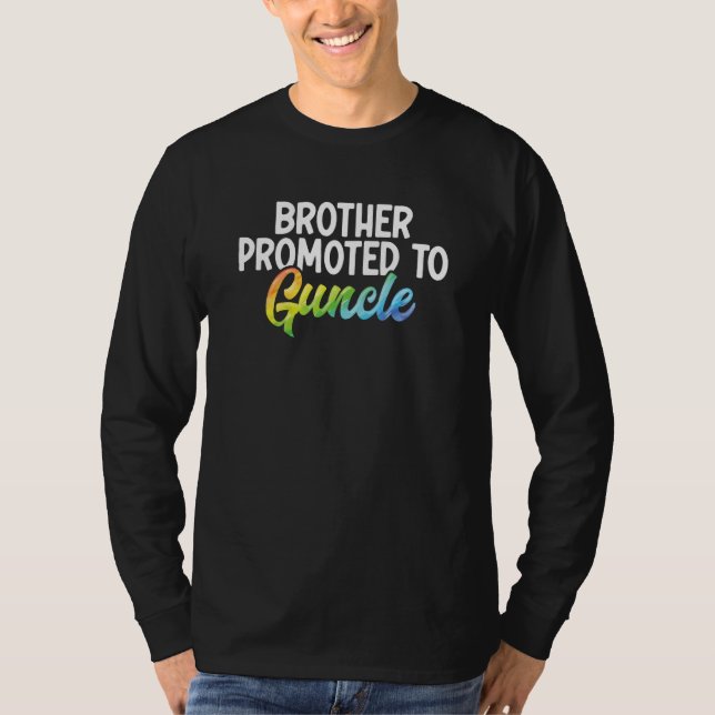 T-shirt Gay Brother Proud Ally Lgbt Gay Uncle Guncle  Uncl (Devant)