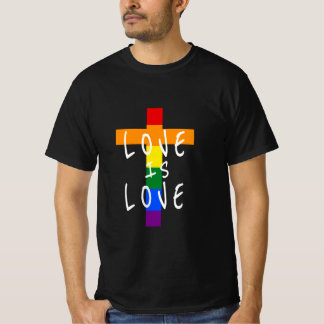 T-shirt Gay Christian LGBT - Croix de la fierté Dieu