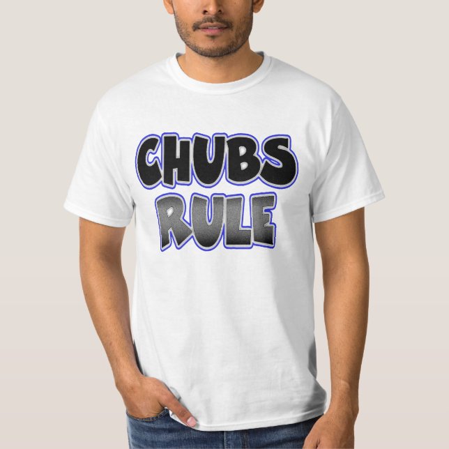 T-shirt Gay Chubby Chaser Chubs Règle (Devant)
