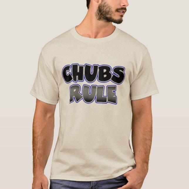 T-shirt Gay Chubby Chaser Chubs Règle (Devant)
