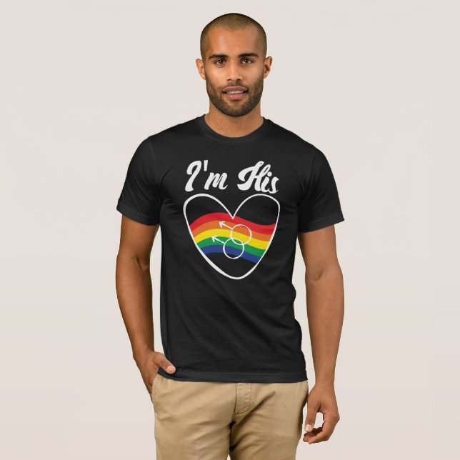 T-shirt Gay Couples LGBT I'm (Devant entier)
