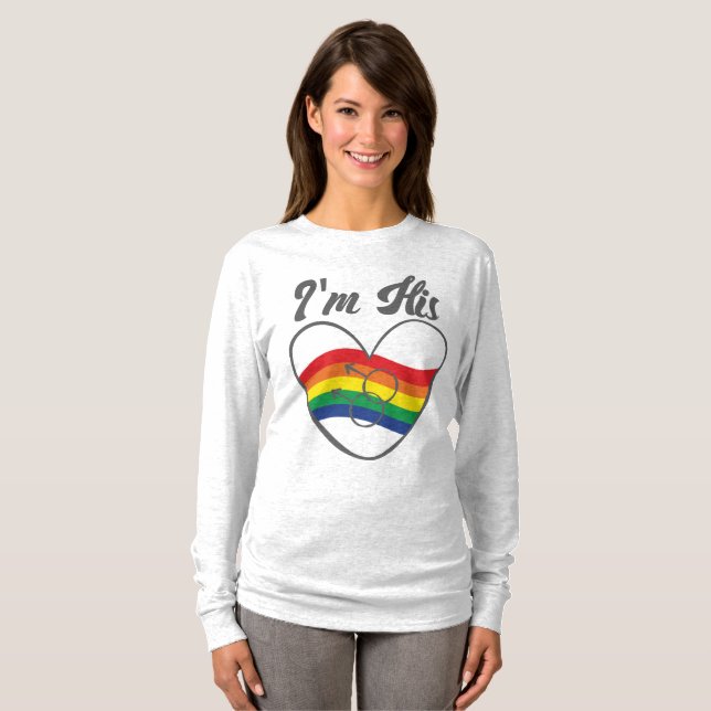 T-shirt Gay Couples LGBT I'm (Devant entier)