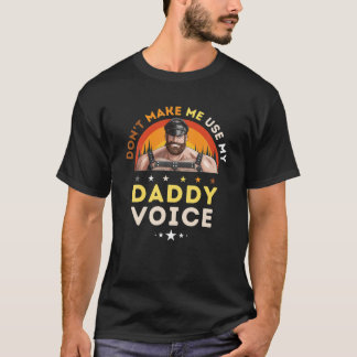 T-shirt Gay Cuir Gay Papa Homme Ours Kink Gay Porté Da