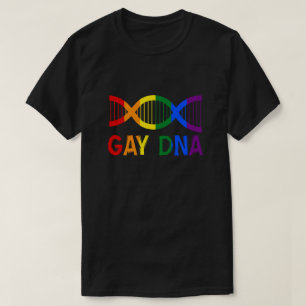 T-shirt GAY DNA LGBTQ+ Rainbow Pride
