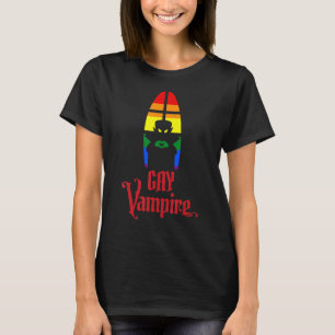 T-shirt Gay Dracula Vampire Gay pride Rainbow Flag_1