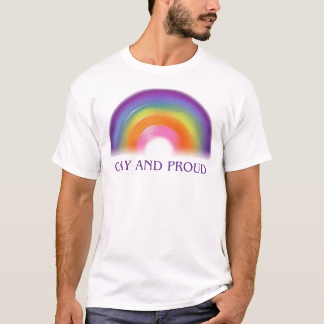 T-shirt Gay et fière (Devant)