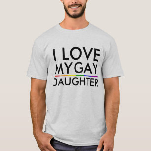 T-SHIRT GAY ET LESBIAN FIDE J'AIME MA FILLE GAY