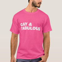 Gay & Fabulous Gros Gras Énoncé Blanc Et Rose