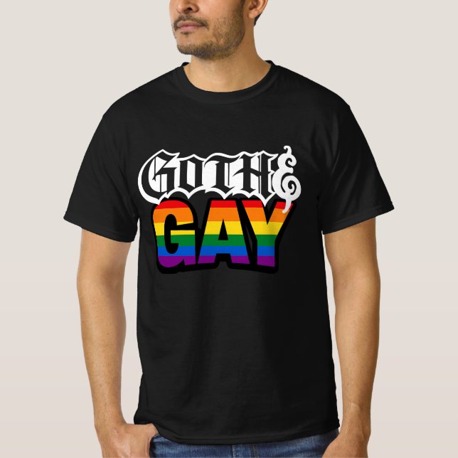 T-shirt Gay Goth (Devant)