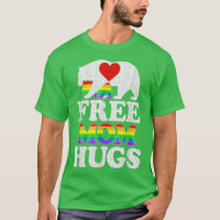 Gay LGBT Pride Mama Bear For Women Free Mom Hugues