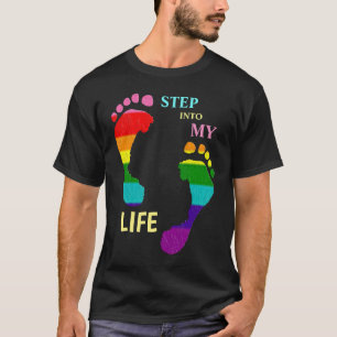 T-shirt Gay LGBTQ Rainbow Pride Mois Pas mes pieds de vie
