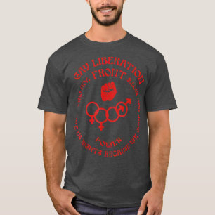 T-shirt Gay Liberty Front Lesbian Queer Power LGBT Prid