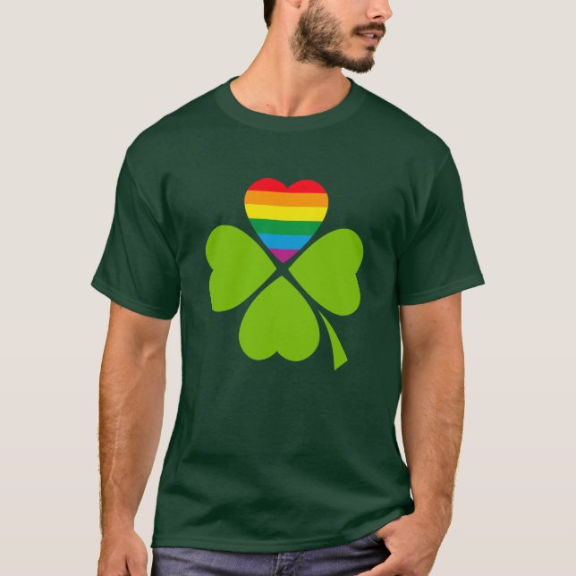 T-shirt Gay Lucky Clover (Devant)
