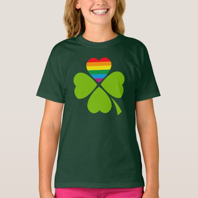 T-shirt Gay Lucky Clover (Devant)