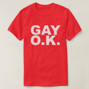 T-SHIRT GAY O.K. A OKAY
