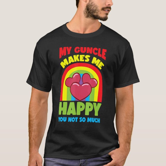 T-shirt Gay Oncle Pride Guncle 3 (Devant)