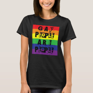 T-shirt Gay People Sont Des Gens Gay pride Rainbow Word De