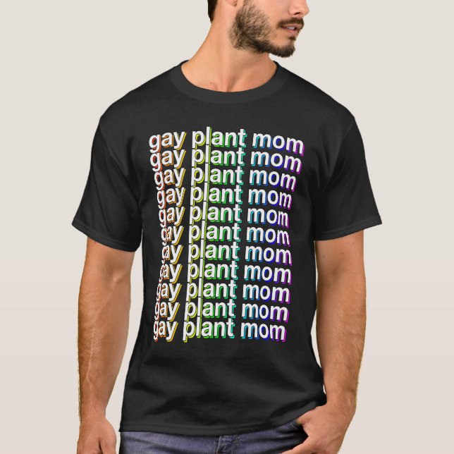 T-shirt Gay Plant Mom LGBTQ Queer Women WLW Woman Girl Pri (Devant)