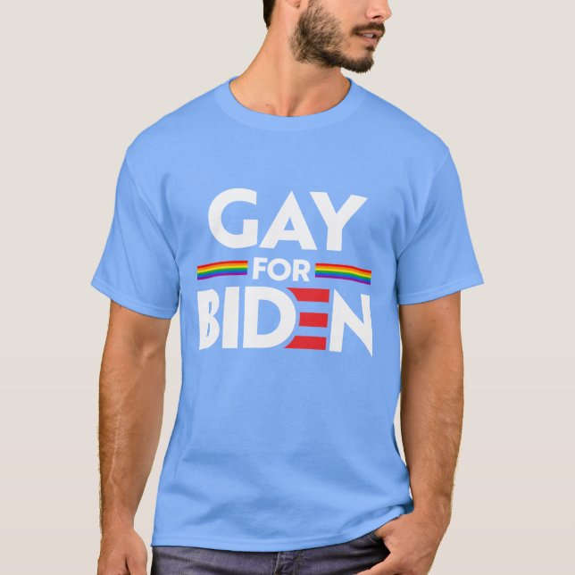 T-SHIRT GAY POUR JOE BIDEN (Devant)
