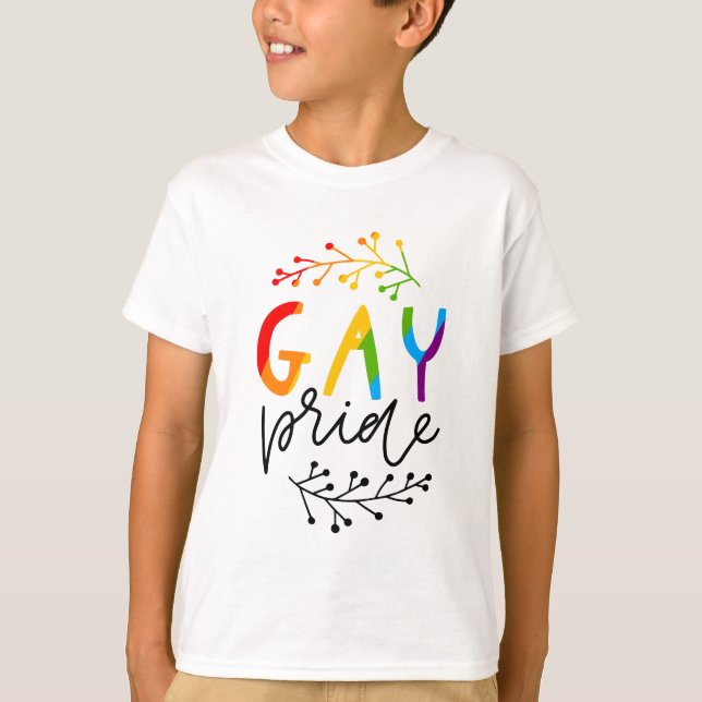 T-shirt Gay pride (Devant)