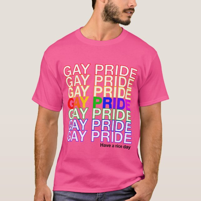T-shirt Gay pride (Devant)