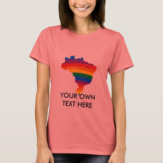 T-shirt Gay pride BRÉSIL (Devant)