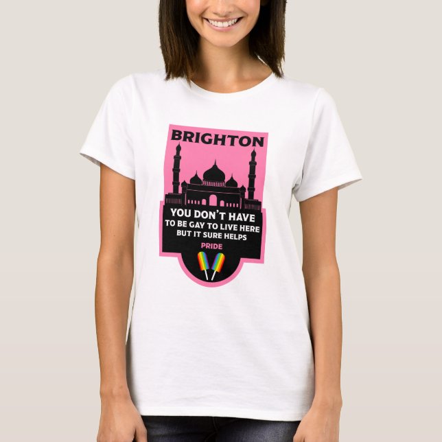 T-shirt Gay pride Brighton (Devant)