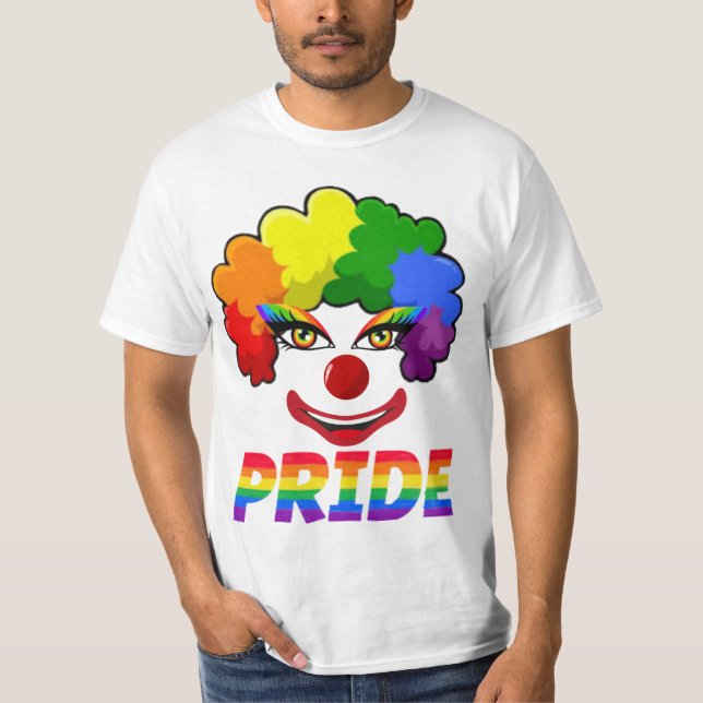 T-shirt gay pride Clown masculin (Devant)