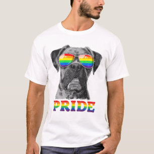 T-shirt Gay pride de boxe LGBT Arc-en-ciel Lunettes de sol