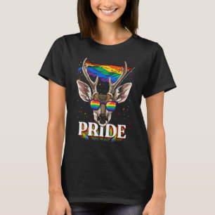 T-shirt Gay pride de cerfs Lgbt Arc-en-ciel Lunettes de so