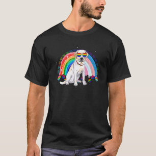 T-shirt Gay pride de chien Labrador Lgbt drapeau arc-en-ci