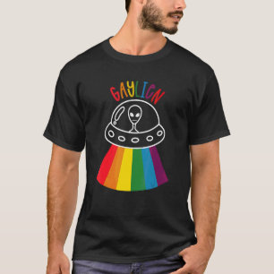T-shirt Gay pride d'enlèvement Alien Gaylien Lgbt