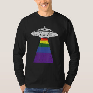T-shirt Gay pride D'Enlèvement D'Aliens Lgbt Q Gaylien Ufo