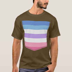 T-shirt Gay pride Des Droits De L'Homme Bi Genre Drapeau P