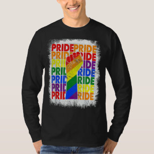 T-shirt Gay pride d'indicateur arc-en-ciel de résistance à