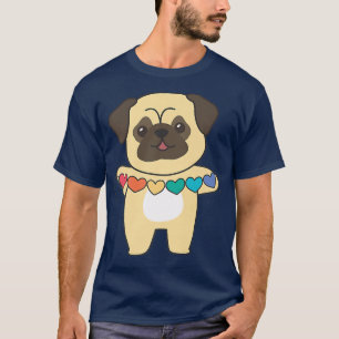 T-shirt Gay pride Drapeau arc-en-ciel Lgbtq Carlin coeur